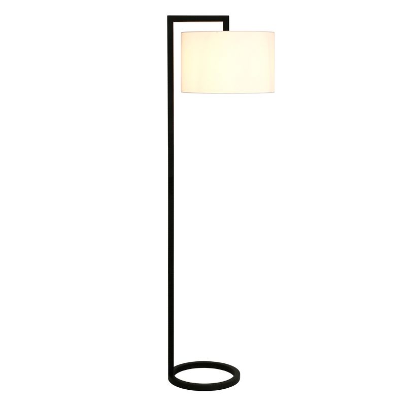 Hampton & Thyme 64" Tall Floor Lamp with Fabric Shade, 4 of 12