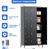 SUXXAN 15 Doors Metal Lockers for Employees School Office Gym Home lockers Storage, Assembly Required - 3 of 4