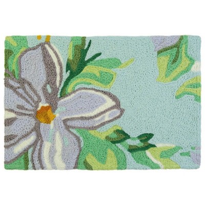 Jellybean 20"x30" Doormat – Summer Blooms Magnolia Floral Accent Mat for Entryways, Patios & Garden Spaces