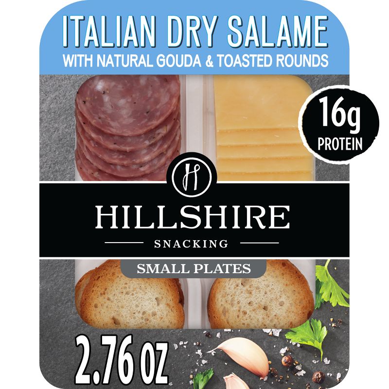 Hillshire Italian Dry Salami Small Plates - 2.76oz, 1 of 9