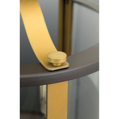 Antique Bronze 3-Light Outdoor Post Lantern with Clear Glass Shade