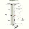 OKD 68" Tall Corner Cabinet with 2 Barn Door & Adjustable Shelves for Bathroom - 4 of 4