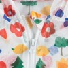 MyKids-USA Baby Girl Floral Print Pattern Children Zipper Sunscreen Jacket With Hat - 2 of 4