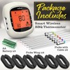 Nutrichef Bluetooth Meat Thermometer for Grilling - White - 2 of 4