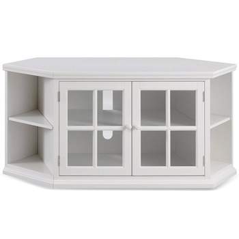Leick Riley Holliday 56" Corner TV Stand in Cottage White