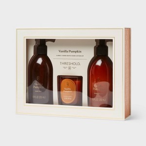 Hand Lotion Gift Set of Glass Candle - Threshold™ - 1 of 3