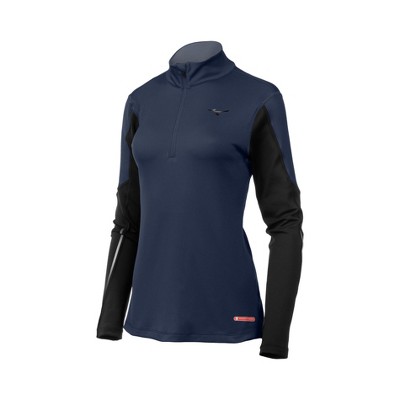 Mizuno Women's Breath Thermo Base Layer Half Zip Running Pullover