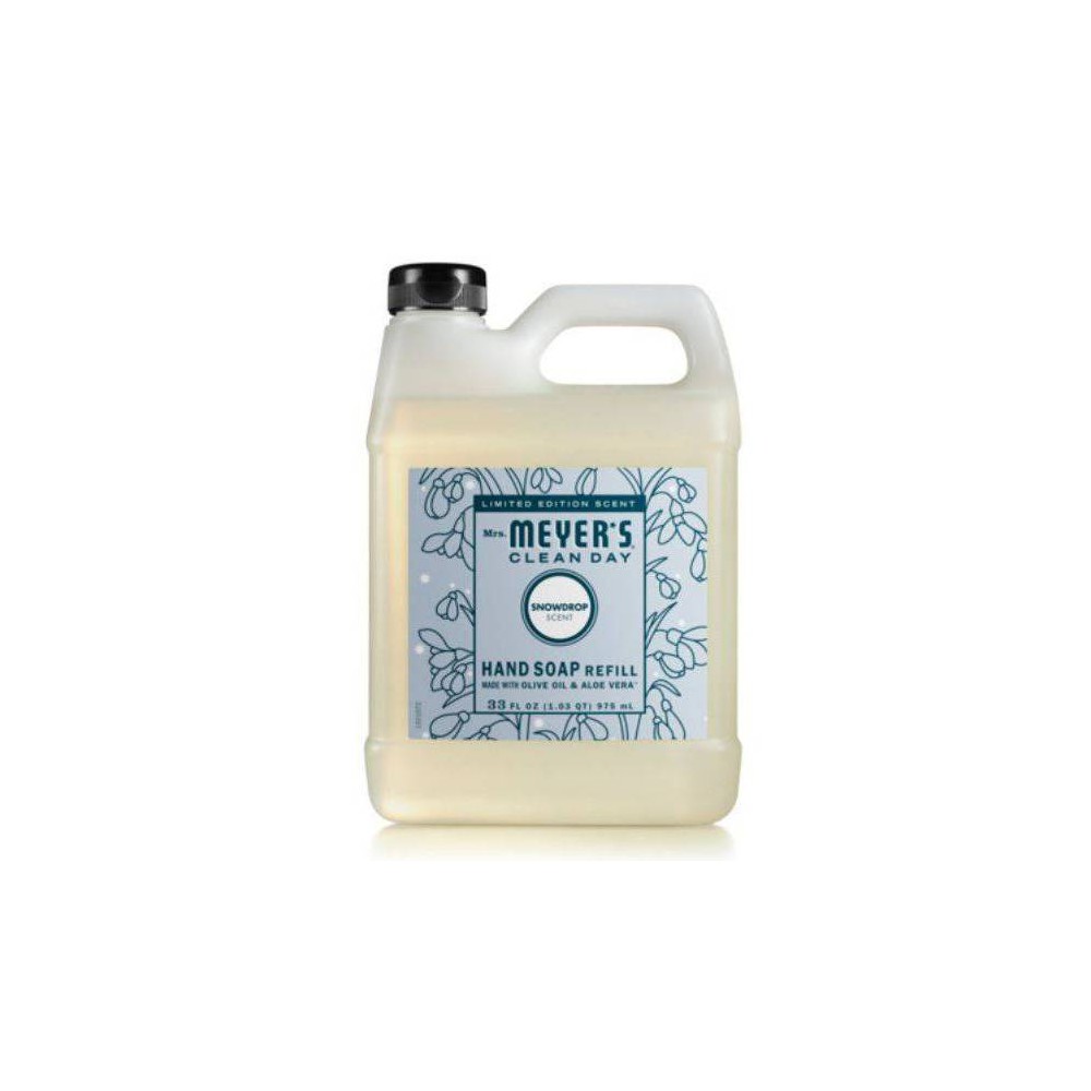 Photos - Shower Gel Mrs. Meyer's Clean Day Hand Soap Refill - Snow Drop - 33 fl oz