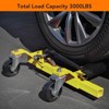 2PCS Car Wheel Dolly with Hydraulic Tire Jack, 1500LBS Capacity Trailer Dolly for Vehicle Positioning for Truck Rv Trailer - 3 of 4