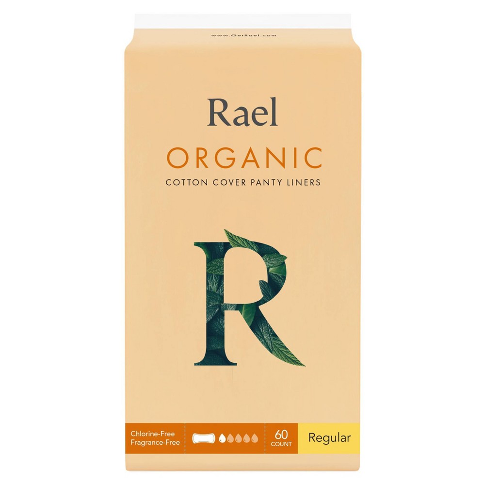 Rael Organic Cotton Fragrance Free Panty Liners - 60ct