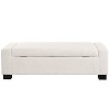TUYOHW 50" Ottoman Bench in Textured Fabric, Rectangular Design with Hinged Lid for Seating and Hidden Storage - 2 of 4
