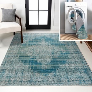 JONATHAN Y Regis Bohemian Medallion Machine-Washable Area Rug - 1 of 4