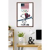 Trends International Team USA x Peanuts – Snoopy Winter Ski Jump Framed Wall Poster Prints - 2 of 4
