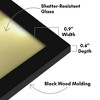 Americanflat 18x12 Picture Frame with Shatter-Resistant Glass, Gallery Style Frame with Engineered Wood, Signature Collection, Black - 3 of 4