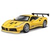 Ferrari 488 Challenge #25 Yellow with Blue Stripes "Ferrari Racing" 1/24 Diecast Model Car by Bburago - 2 of 3