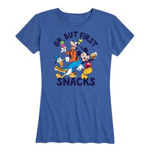 Women's - Disney - Ok, But First Snacks Short Sleeve Graphic T-Shirt - 1 of 4