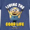 Girls' - Despicable Me Minions - Living The Good Life Fitted Short Sleeve Graphic T-Shirt - image 2 of 4