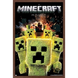 Trends International A Minecraft Movie - Creeper Explosion Framed Wall Poster Prints - 1 of 4