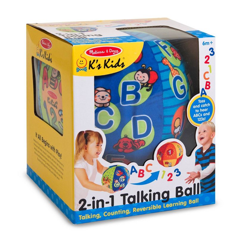 Melissa &#38; Doug K&#39;s Kids 2-in-1 Talking Ball Educational Toy - ABCs and Counting 1-10, 4 of 11