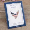 Anna-Kaci Bald Eagle American Flag Shield Brooch Pin with Patriotic Gift Card & Envelope - 3 of 4