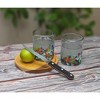 Dos Sueños Mexican Hand Blown Tumblers - Confetti Carmen Design - 10oz - Set of 2 - 3 of 3