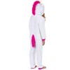 Minion Girls' Fluffy Unicorn Costume Unions Suit One Piece Pajama - 4 of 4