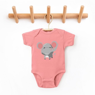 The Juniper Shop Elephant Colorful Baby Bodysuit