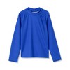 Lands' End Kids Long Sleeve Mock Neck UPF 50 Swim Rash Guard - 2 of 3