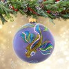 Glitter Lab 5.0 Inch Mandala Fish Ball Christmas Tree Ornament , Multi Seasonal Decor Christmas European Ocean (1PC) - 2 of 4