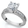 Pompeii3 Certified 1.60Ct Vintage Diamond Engagement Ring 14k Gold or Platinum Lab Created - 3 of 4