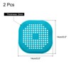 Unique Bargains Shower Drain Hair Catcher Square Drain Cover with Suction Cup Silicone Strainer Hair Stopper - 2 of 4