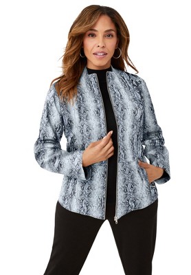 Plus size snakeskin outlet jacket