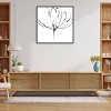 30" x 30" Whisper II Flower by Lesia Binkin Framed Canvas Wall Art Print - Amanti Art: Modern Botanical Decor - 4 of 4