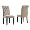 NicBex Set of 2 Classic Tufted Solid Wood Dining Chair with High Back,Velvet Upholstered Armless Chairs for Kitchen,Living Room - 2 of 4