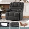SEVOBAL Sofas Rocker Recliner Chair for Living Room, Indoor Adjustable Home Sofas for Adults and Children, Gray,40.55"*39.76"*41.34" - 4 of 4