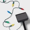 50ct Solar LED Faceted Christmas Indoor Outdoor String Lights with Green Wire - Wondershop™ - 4 of 4