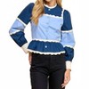 Women's Peplum Color Block Top - TCEC - 4 of 4