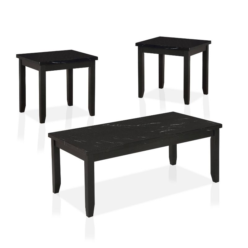 3pc Bagby Coffee and 2 Side Table Set with Faux Marble Top - HOMES: Inside + Out, 1 of 5