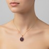 Guili Sterling Silver with Oval Cubic Zirconia Pendant, A Brilliant Coffee-Hued Gemstone for Classy Appeal, Ideal for Evening Wear - 3 of 3