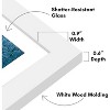Americanflat 5x7 Picture Frame with Shatter-Resistant Glass - Use as 4x6 Picture Frame with Mat or Display 5x7 Photo Without Mat - White - 4 of 4