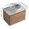 GDFStudio Ford Wall-Mounted Bathroom Vanity With Ceramic Round Sink - 3 of 4