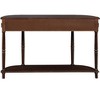 NicBex 52" Retro Console Table with 2 Drawers and Open Shelf,Wood Entryway Table with Half Moon Shape,Curved Table for Living Room,Entryway - 2 of 4
