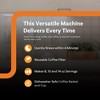 Complete Cuisine Single Serve Coffee Maker and Travel Mug, Compact 14 Ounce Stainless Steel Brewer for Hot Coffee or Tea, Black - 4 of 4