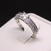 Anabelle Engagement Ring Sterling Silver Solitaire Wedding Ginger Lyne Collection Size 9 - 4 of 4