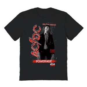 Acdc Men's Powerage Scream Short Sleeve Graphic Cotton T-Shirt - 1 of 1