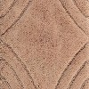 Knightsbridge Diamond 220 GSF Non Skid Back Bath Rug Set - 2- Piece - 17x24 and 21x34", Natural - 4 of 4