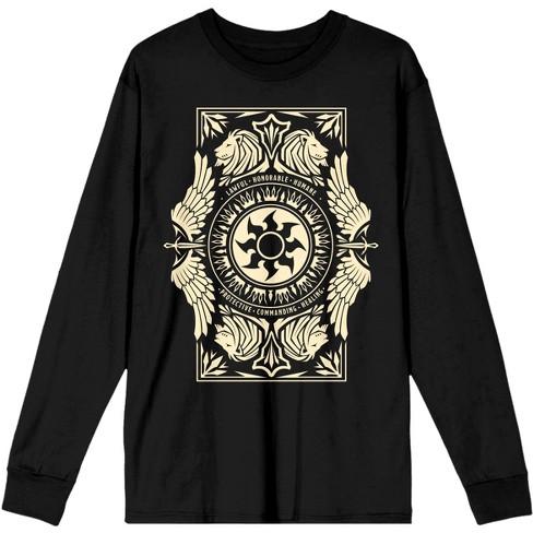 Hello Darkness Black Long Sleeve Graphic Tee - A2941BK 3XLarge