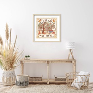 Amanti Art 25"x25" Autumn Days II by Laura Marshall Wood Framed Wall Art Print - 1 of 4