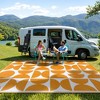 Lahome New Style Series Outdoor Plastic Straw Rug-Waterproof Reversible Mat for Patio, Backyard, Camping, RV Awning - 4 of 4