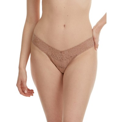 Hanky Panky Daily Lace Low Rise Thong, Taupe - Monkee's of Mount